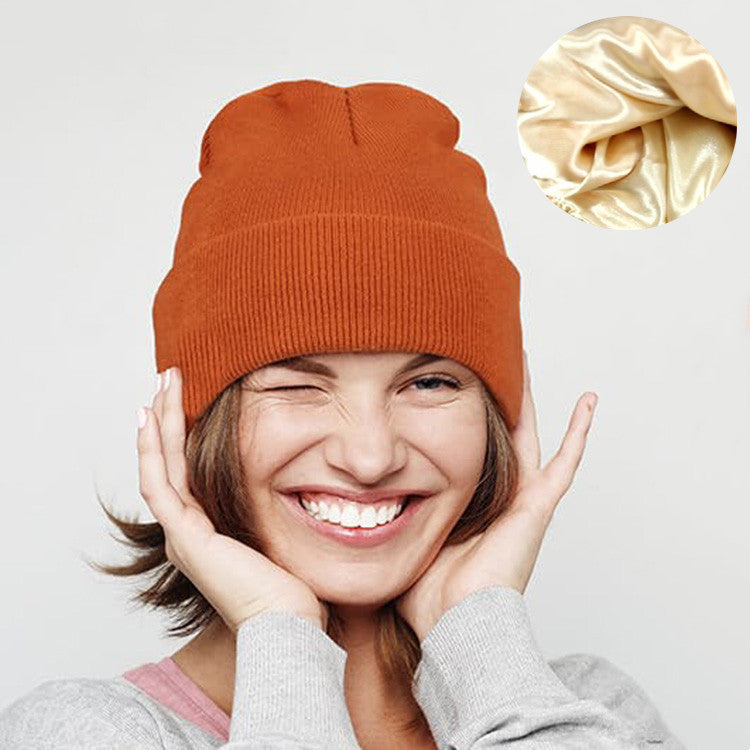 Colorful Wool Knitting Beanie Hat | Embroidered Cap
