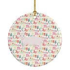 Dwelf #3 Cat Christmas Ceramic Ornament