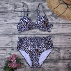 Adjustable Leopard Print Bikini with Underwire Support