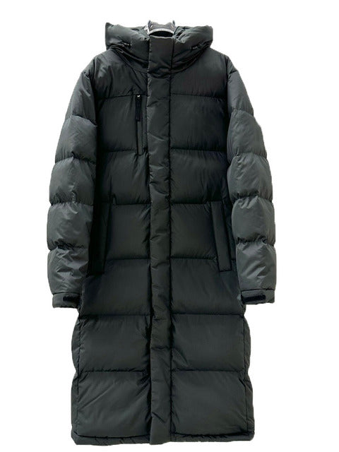 Long Down Jacket with Adjustable Hem - Winter 2023