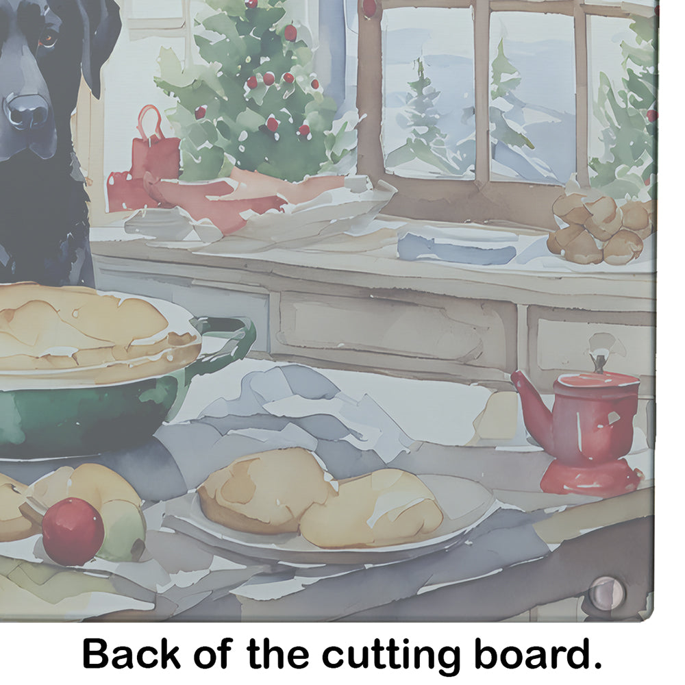 Labrador Retriever Christmas Cookies Glass Cutting Board