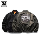 Men's Oversized Hip Hop Bomber Jacket for Spring/Fall