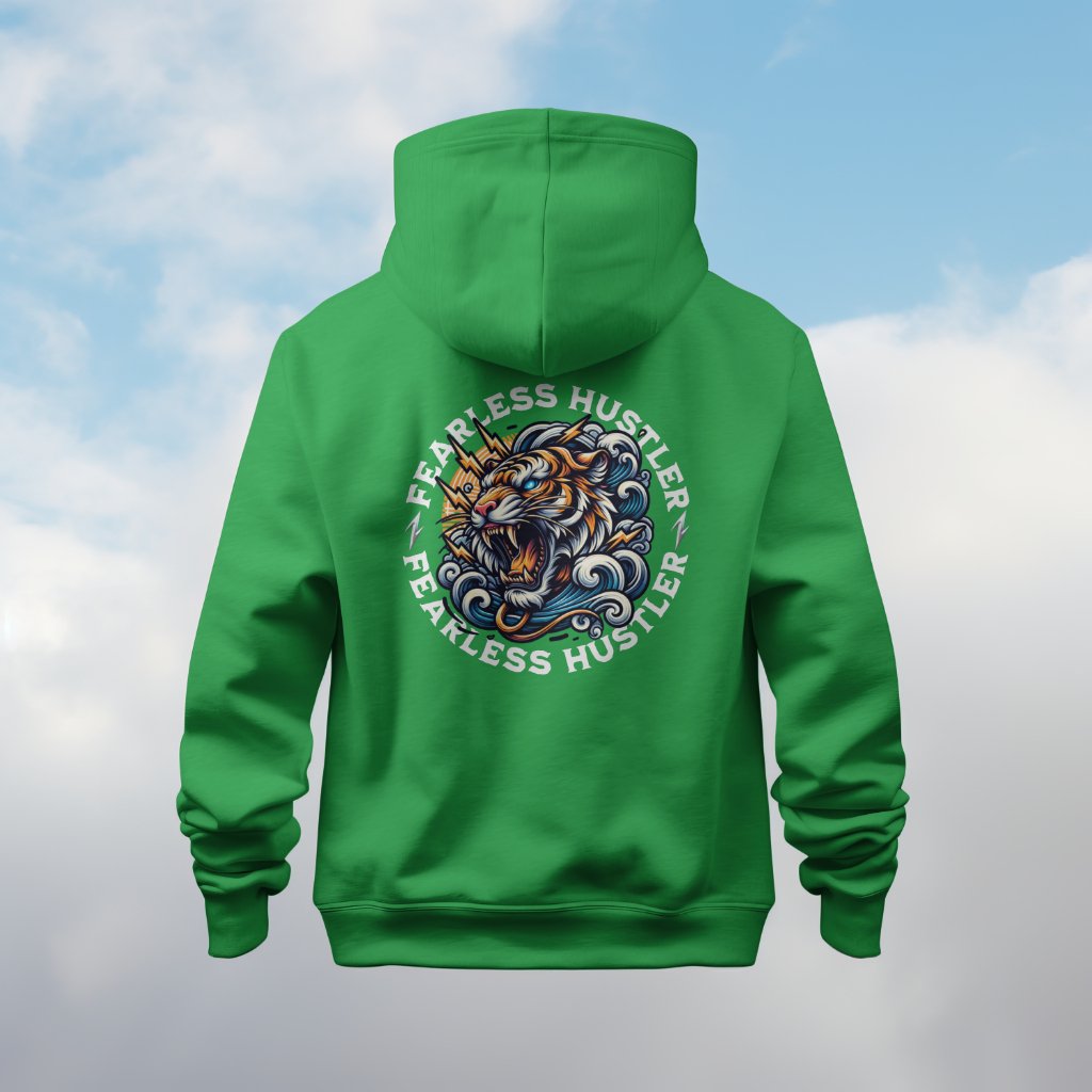 Fearless Hustler Back Print Unisex Hoodie | Streetwear