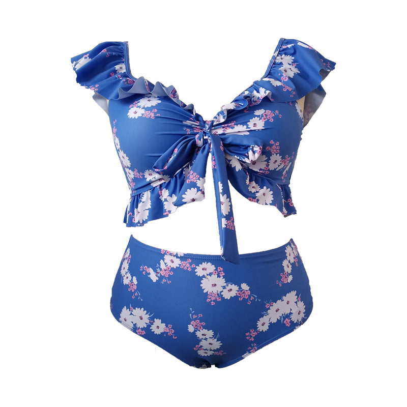 Plus Size High Waist Push Up Bikini Set for Women