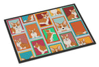 Lots of Red Cardigan Corgi Doormat