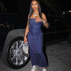 Denim Tube Top Dress