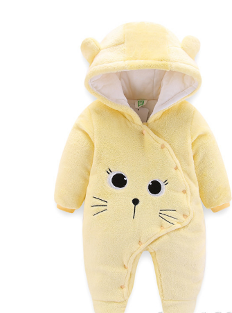 Thick Baby Bodysuit for Fall and Winter Wear