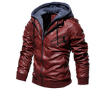 PU Washed Leather Jacket
