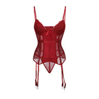 2023 Sexy Lace Corset Bodysuit with Thong