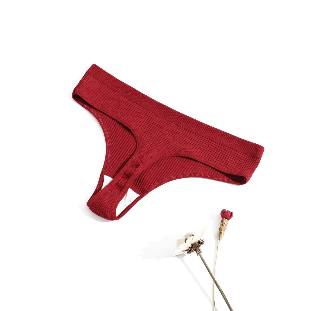 Cotton Sexy Low-Rise Women's Thong Underwear