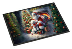 Bichon Frise and Santa Claus Doormat