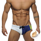 UXH Color-Block Minimalist Swim Trunks with Cups