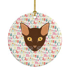 Suphalak Cat Christmas Ceramic Ornament
