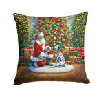 Dalmatian and Santa Claus Throw Pillow