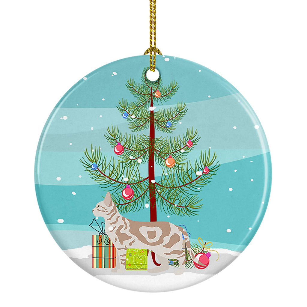 Sokoke Cat Christmas Ceramic Ornament