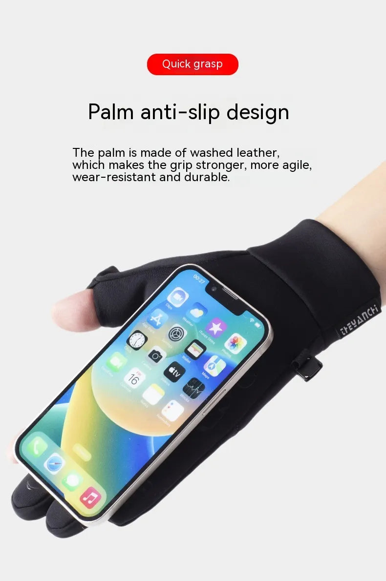 Outdoor Touchscreen Anti-Slip Cycling & Fishing Gloves