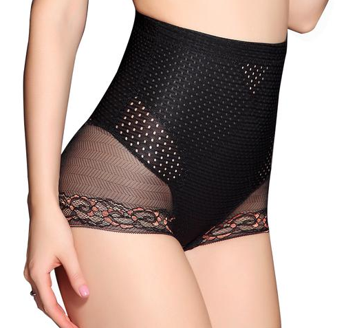 High-Waisted Lace Shaping Panties for Women