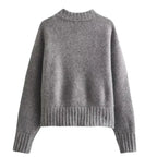 Long Sleeve Zipper Knitted Cardigan Sweater