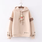 Casual Plush Hooded Sweater for Women