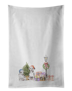 Dalmatian Duo with Christmas Wonderland Kitchen Towel Set of 2