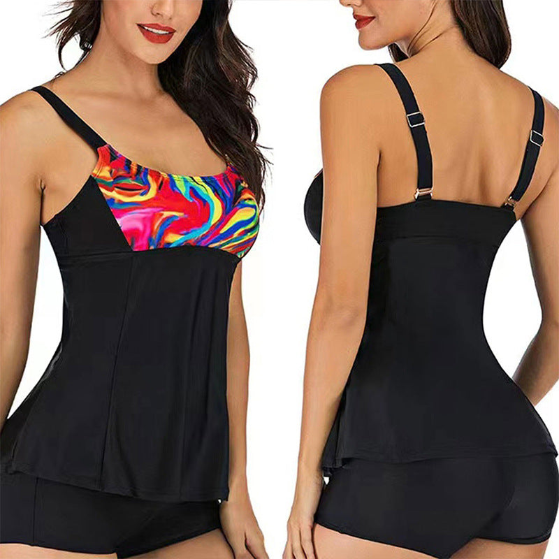 Women's Plus Size Striped Bikini Swimsuit 2022