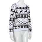 Christmas Reindeer Print Hoodie Sweatshirt | Streetwear