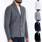 Men's Long Sleeve Knitted Cardigan Sweater