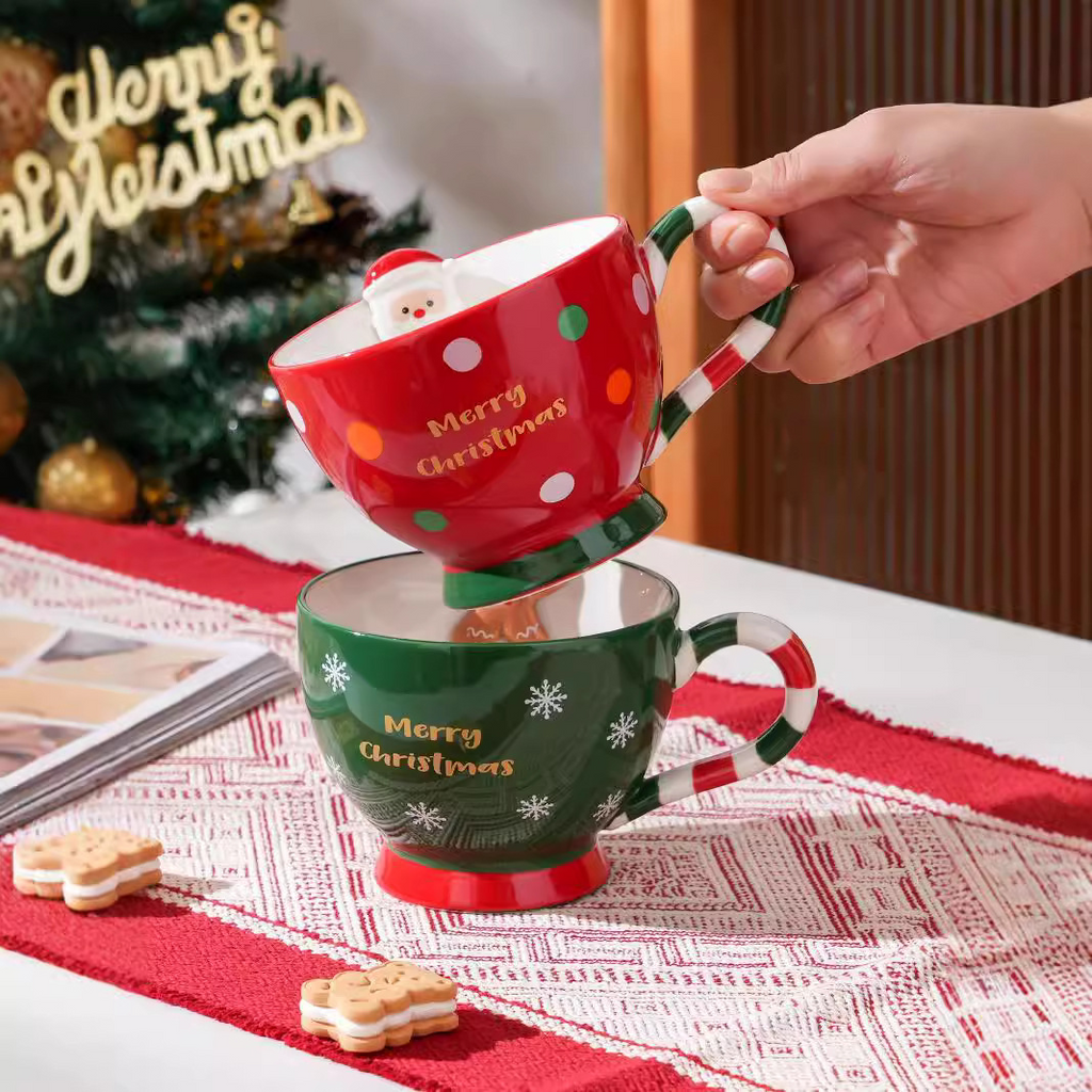 Christmas Ceramic Mug – Festive Gift Cup, 500ml