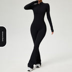 Zip-Up Long Sleeve Yoga Bodysuit