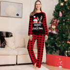 Cute Letter Print Christmas Family Pajama Set