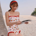 Triangle One-Piece Swimsuit for Women, Slimming Design