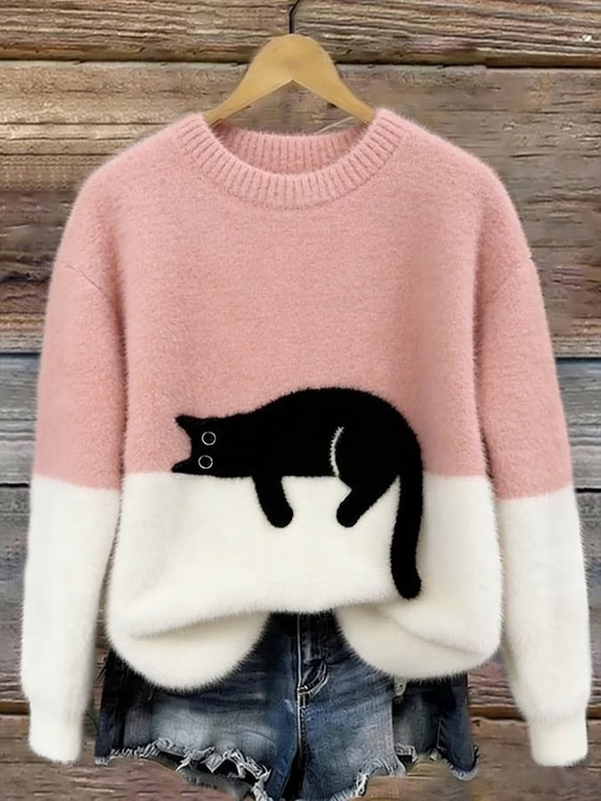 Women's Christmas Fleece Pullover Sweater | Streetwear
