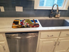 Shiba Inu and Santa Claus Dish Drying Mat