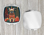 Fawn French Bulldog Christmas Compact Mirror