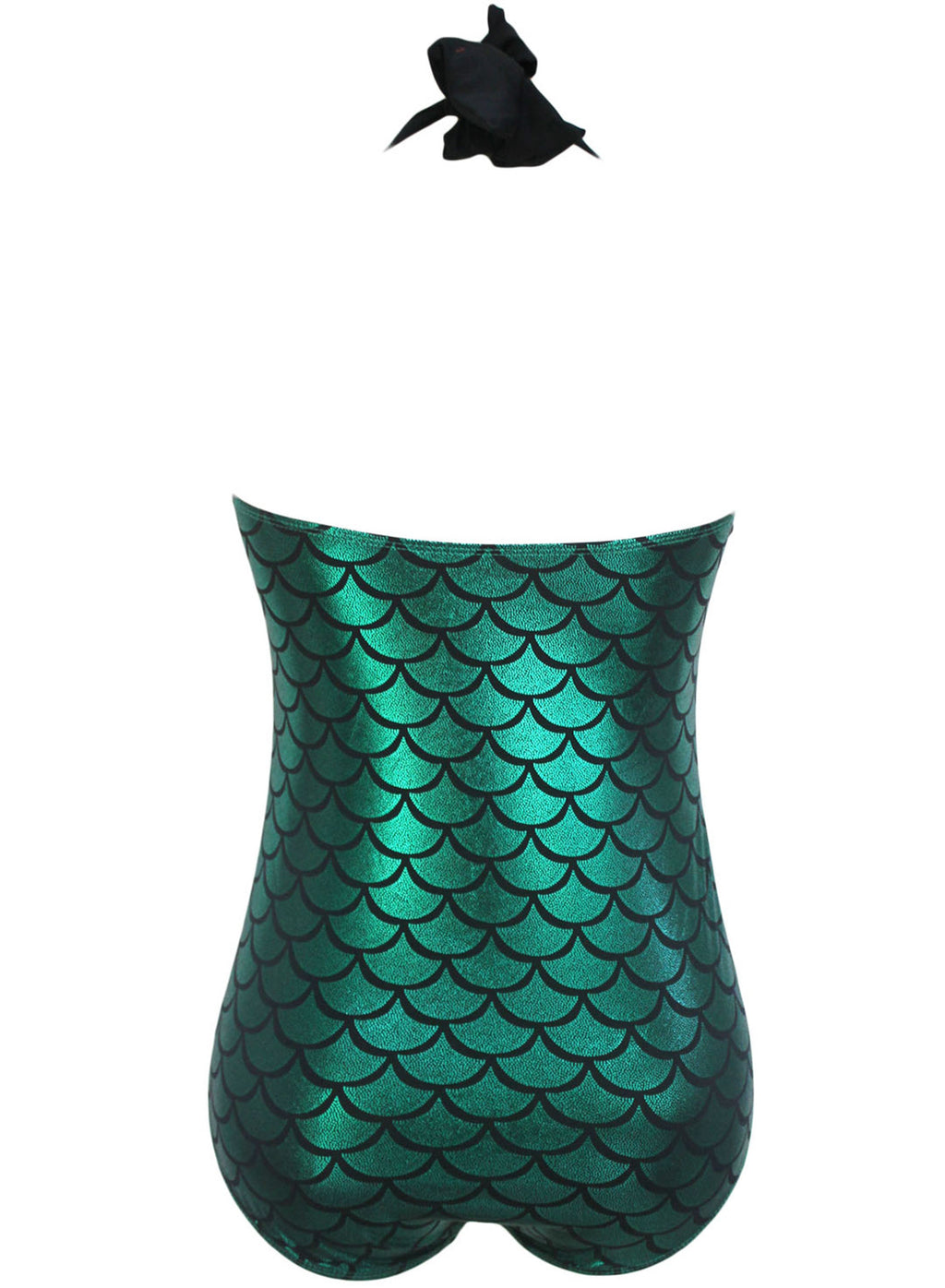 Hollow Back Mermaid One-Piece Swimsuit for Women