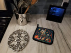 Silky Terrier Christmas Pair of Pot Holders