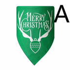 Double-layer Christmas Dog Triangle Bandana
