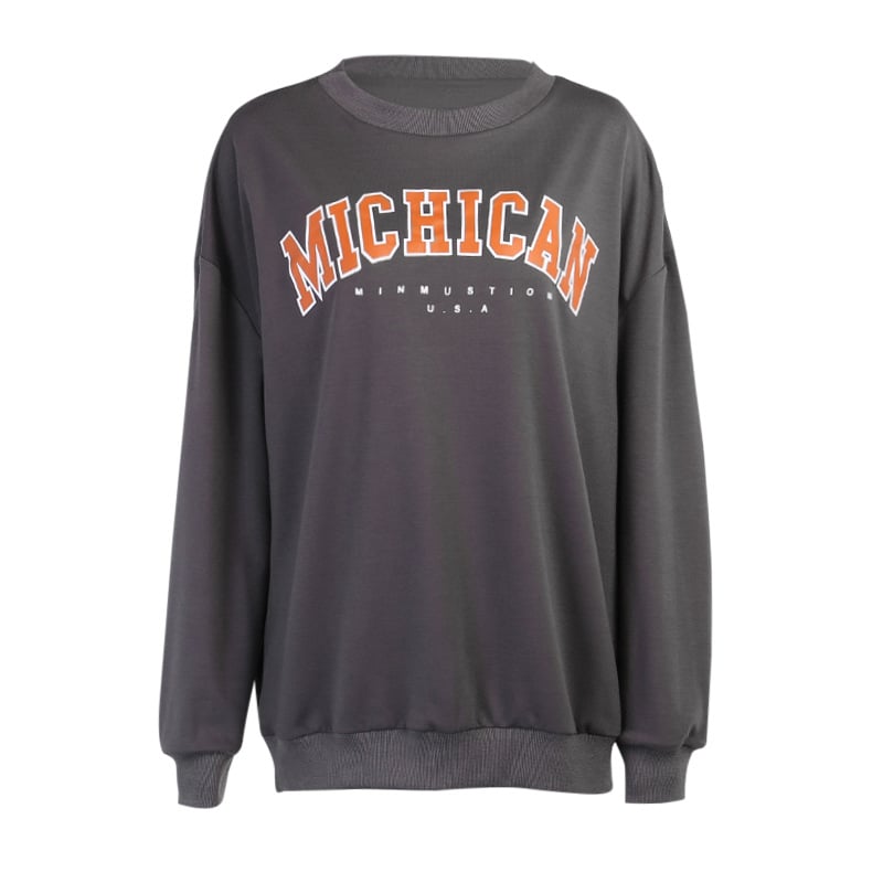 Monogrammed Round Neck Hoodie Fashion Jumper | Streetwear