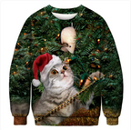 Christmas Print Crew Neck Sweatshirt | Streetwear | Faith Streetwear