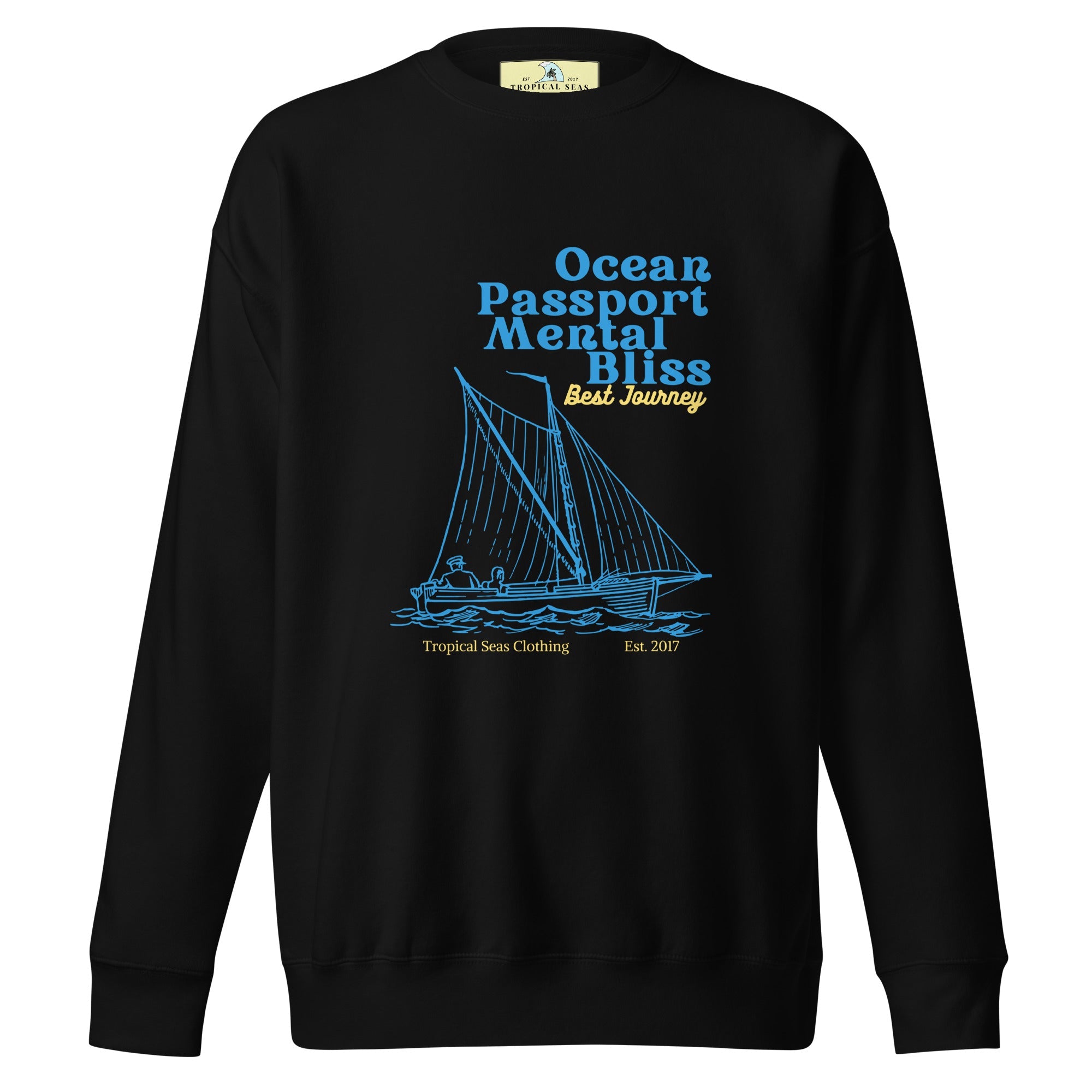 Ocean Passport Mental Bliss Sailing Premium Sweatshirt - Embrace the Waves of Style! | Streetwear