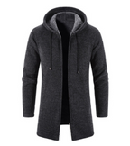 Medium Long Plush Thickened Coat for Men