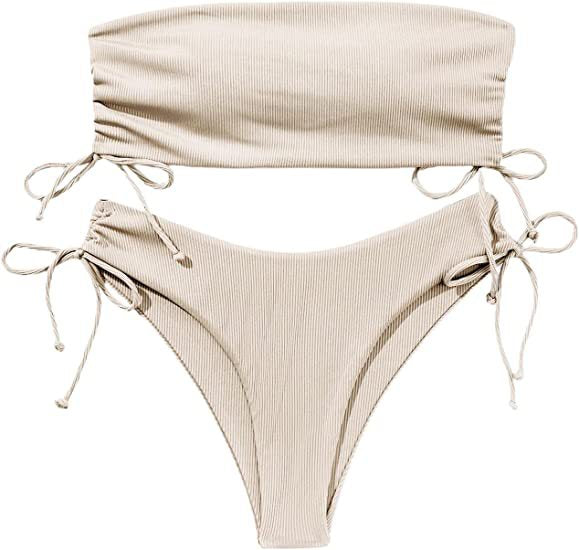 2024 Women's Colorful Strapless Bikini Swimwear