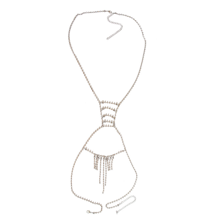 Body Chain with Rhinestones for Bikinis