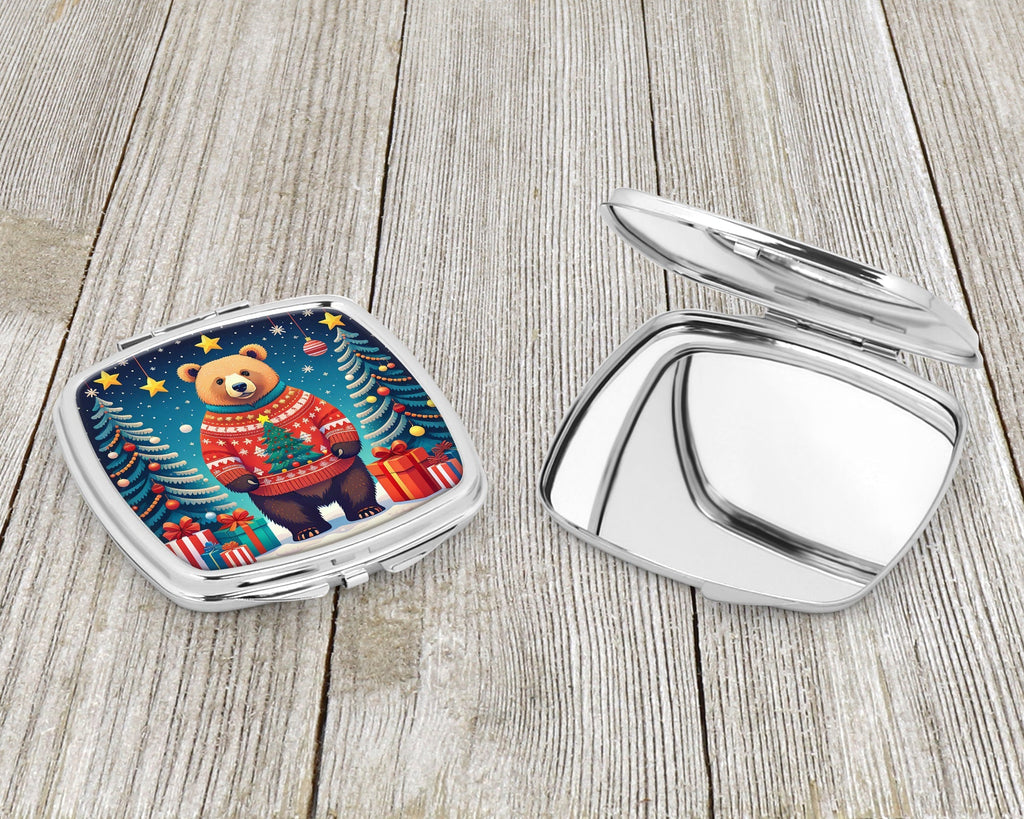 Bear Christmas Compact Mirror