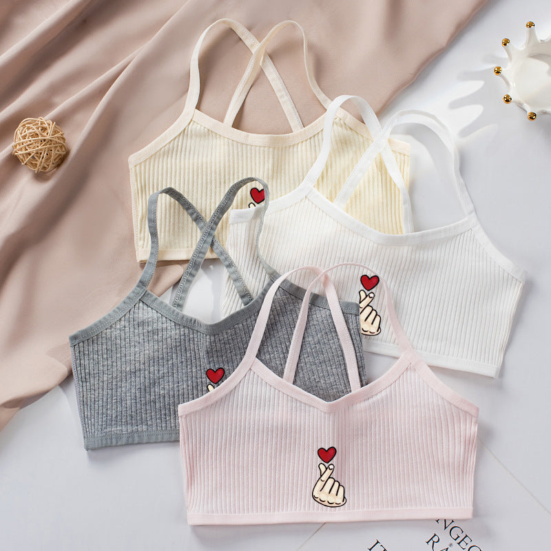 Cotton Tube Top Sling Vest for Girls (Ages 12-18)