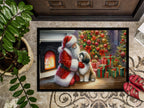 Lhasa Apso and Santa Claus Doormat