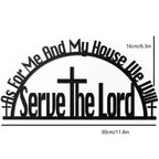 Metal Bible Verse Wall Decor Sign (Black)