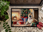 Akita Cozy Christmas Doormat