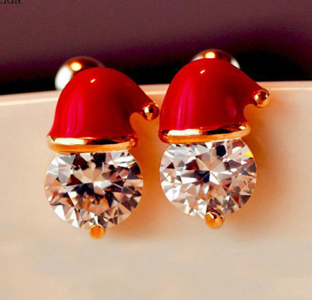 Earrings and Christmas Hat Studs