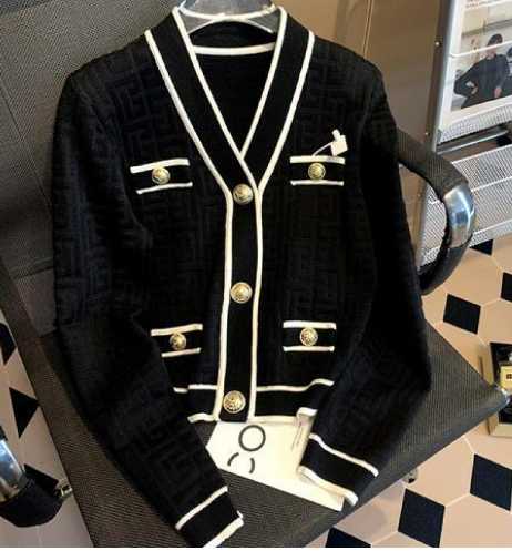 Jacquard Sweater Coat for Women (One Piece)